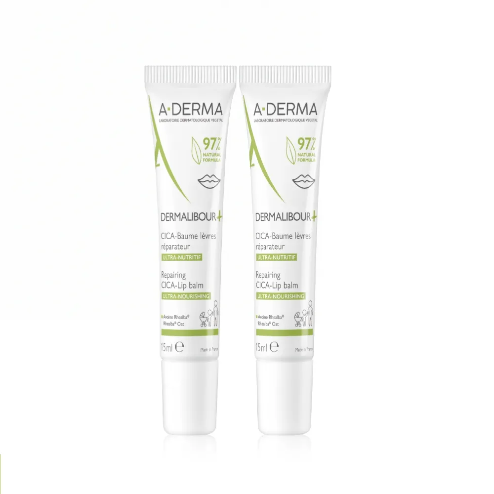 【A-DERMA 艾芙美官方直營】全效保護護唇霜2入組(護唇膏/唇膜)