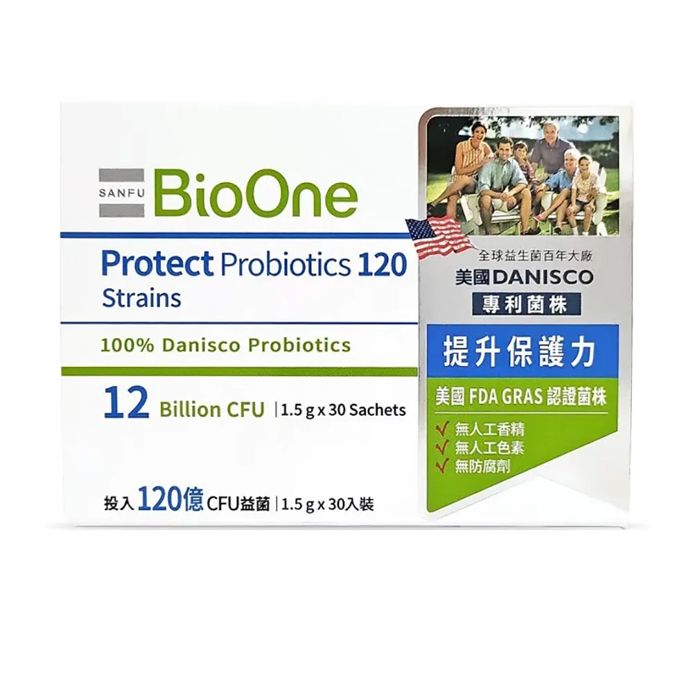 【BioOne 碧而優】120億 Protect保護力益生菌120(30包/盒)