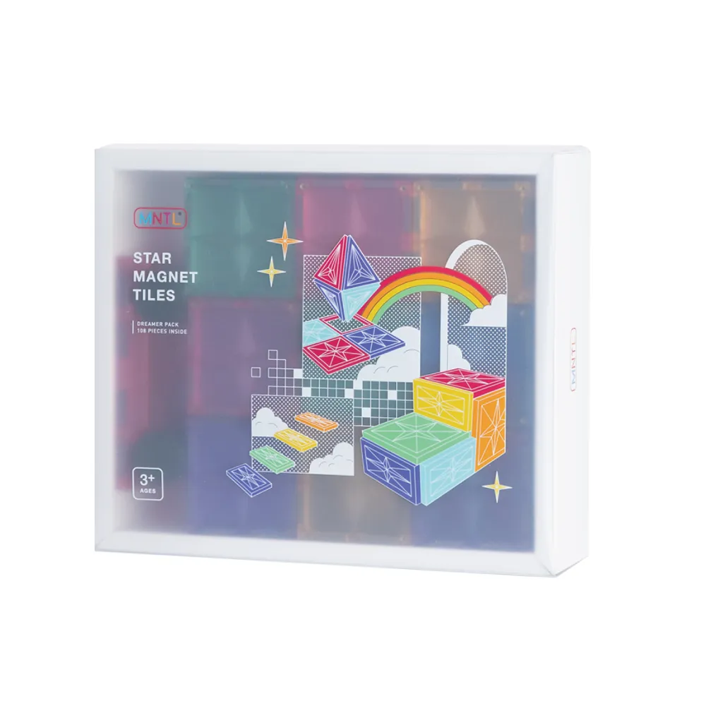 【MNTL】夢想家組合 Dreamer 磁力片 創意 STEAM玩具(108pcs)