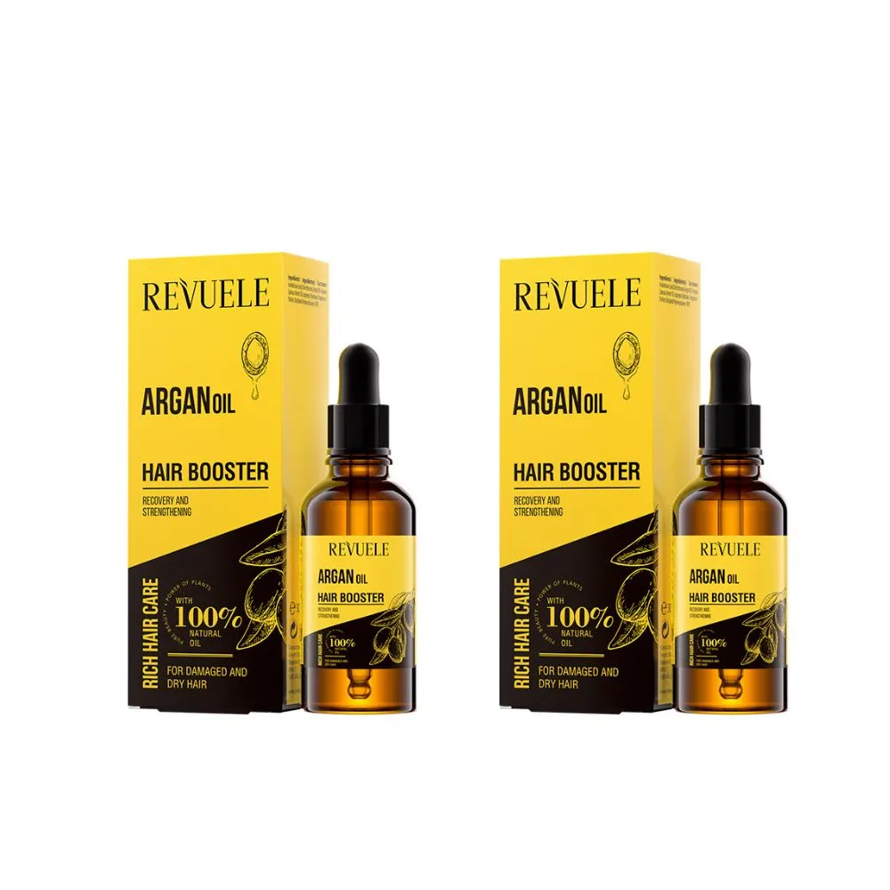 【REVUELE 瑞膚露】摩洛哥果油修護髮油30ml*2入(免沖洗、受損/全髮質適用)