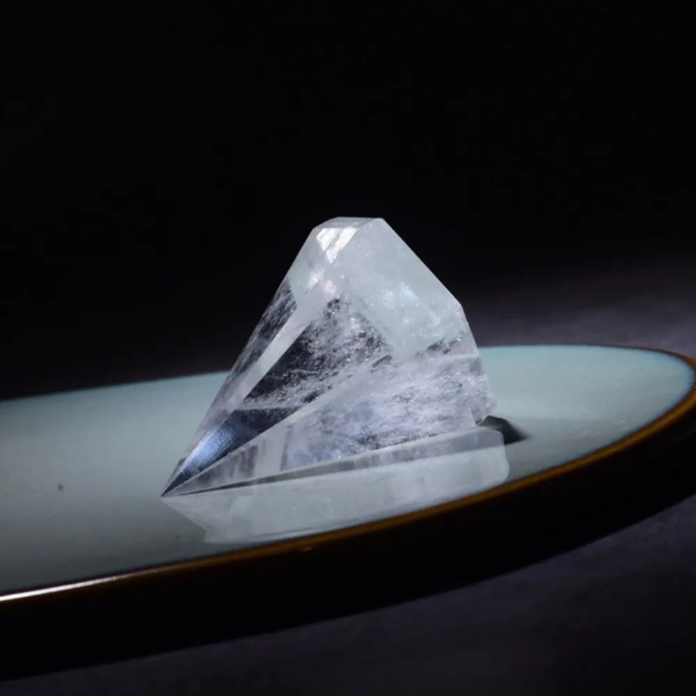 【SmileRocks 石麥】石麥水晶原礦  鑽面白水晶 SmilePAD 6X6cm  1000首選 No.62485260503
