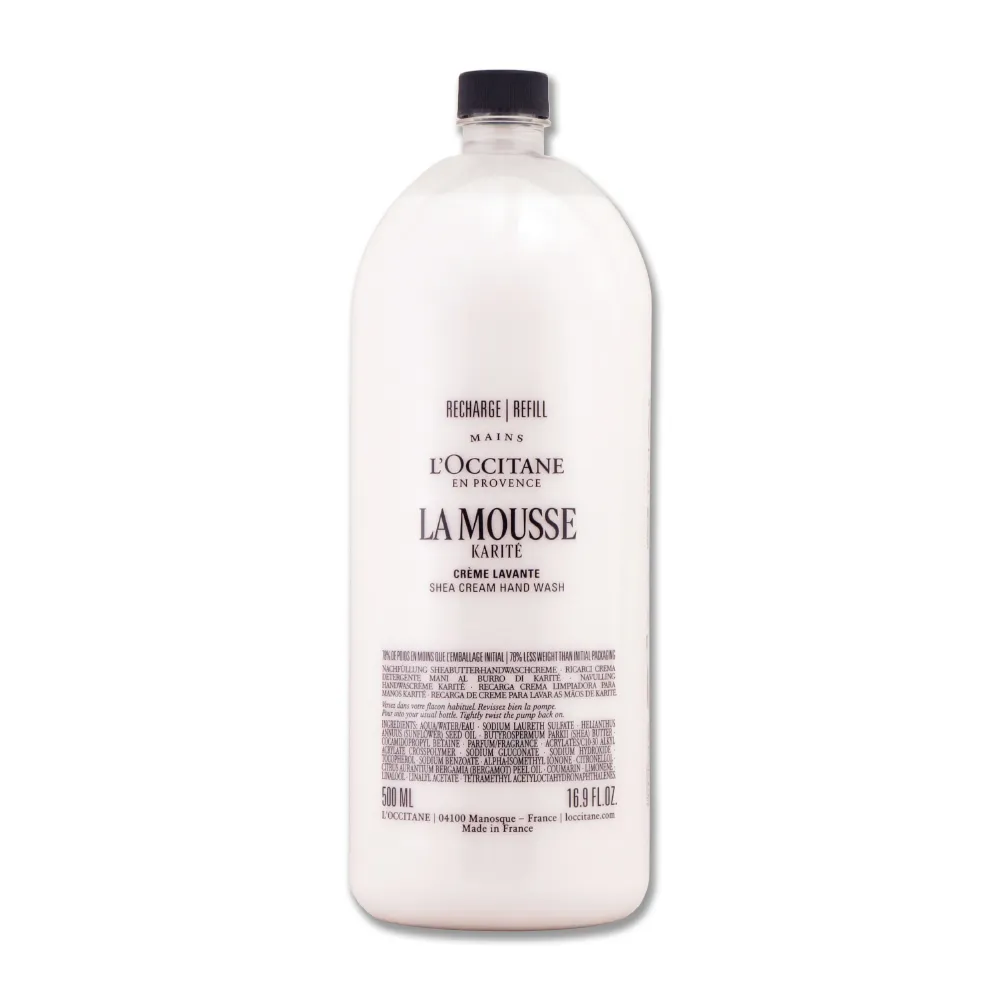 【L’Occitane 歐舒丹】乳油木保濕潔手乳補充瓶 500ML