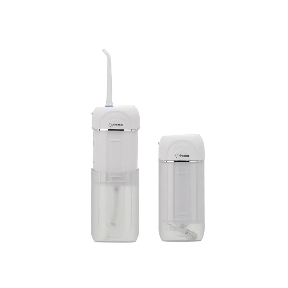 【DRETEC】日本多利科攜帶型USB五段式電動沖牙機-白色-160ml(FS-101WT)