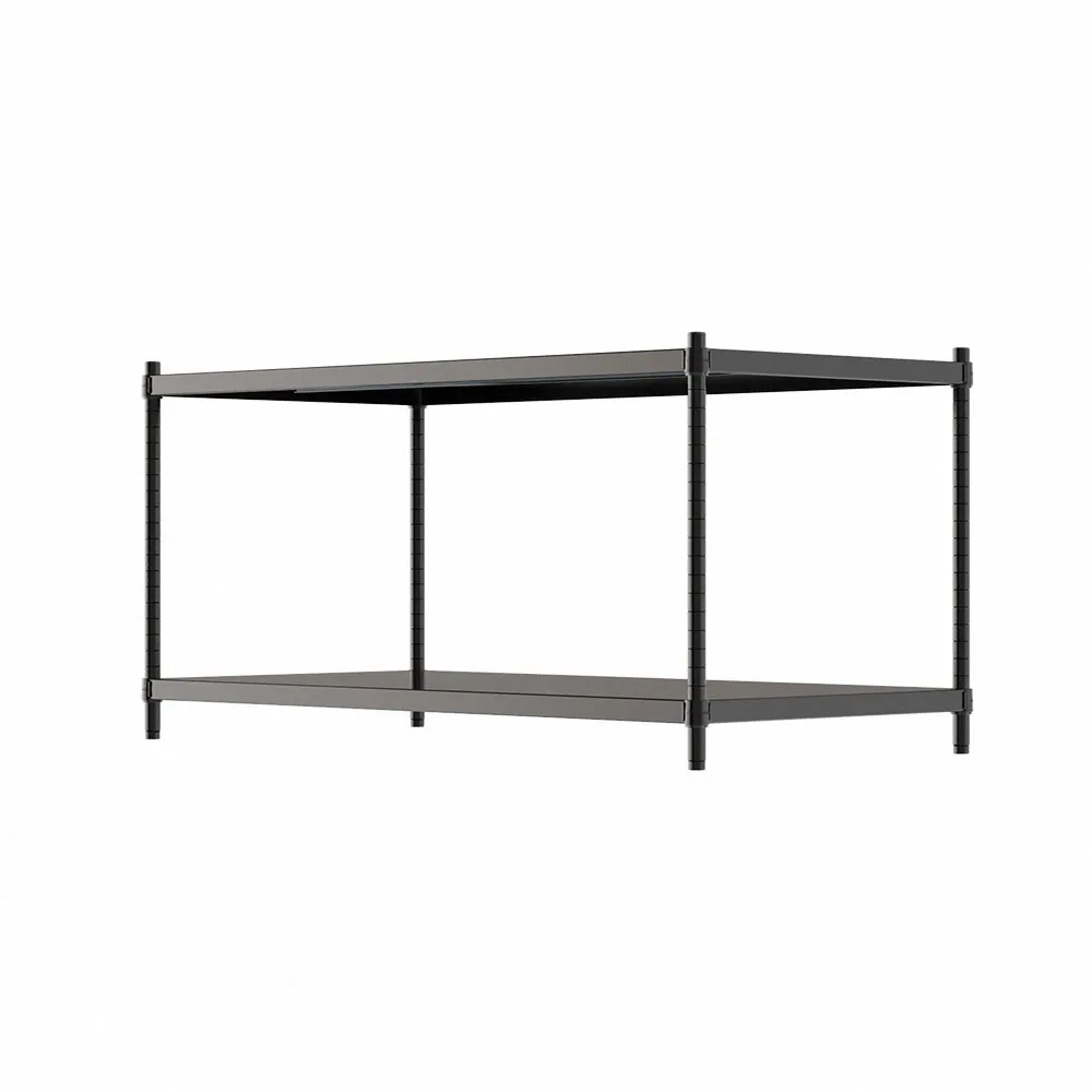 【dayneeds 日需百備】極致工藝 120x60x60cm 烤漆二層架 兩色可選(展示架/儲藏架/收納層架/層架/鐵架)