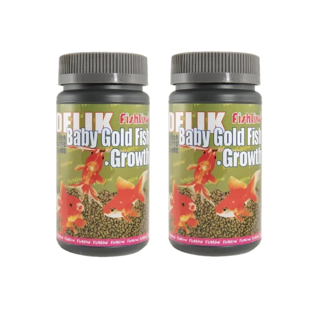 【FishLive 樂樂魚】3cm以上仔金魚精緻主食. 成長型 280ml/2瓶組(肉食 魚隻 魚飼料 蝦飼料)