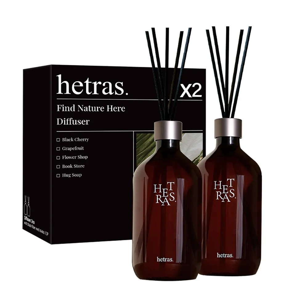 【HETRAS】首席調香師擴香 500ml 2入組x2(GD 擴香 香氛 空間香氛 室內香氛(送禮推薦)