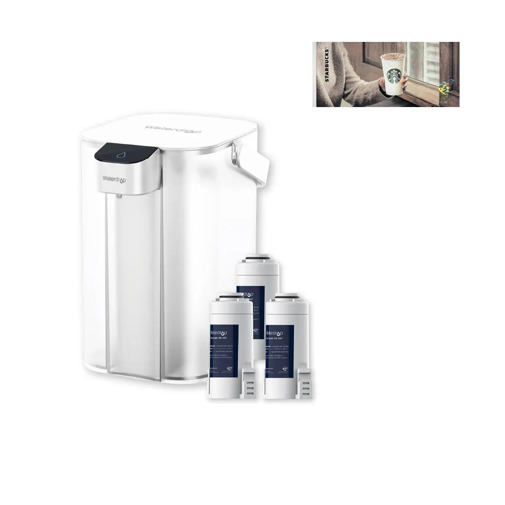 【Waterdrop】Electric電動濾水壺1年份套組3.5L ED01(1壺1芯+3芯)