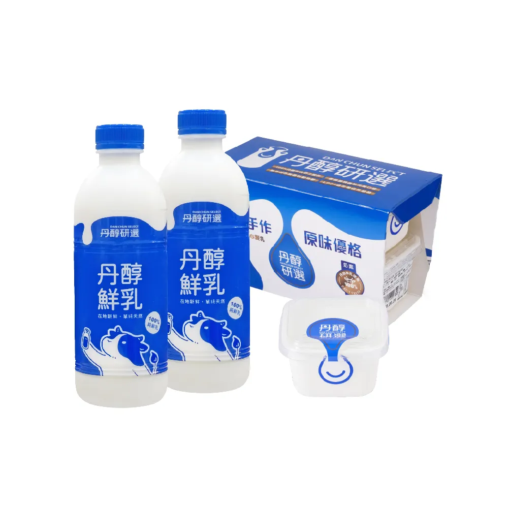 【丹醇研選】丹醇優格150gx4入+丹醇小農牛乳930mlx3瓶