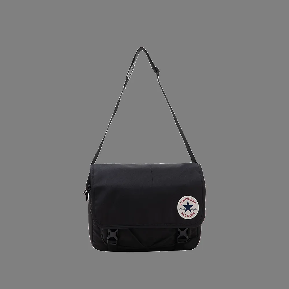 【CONVERSE】運動包 側背包 男包 女包 TALYOR MESSENGER BAG BLACK(UA5802-023)
