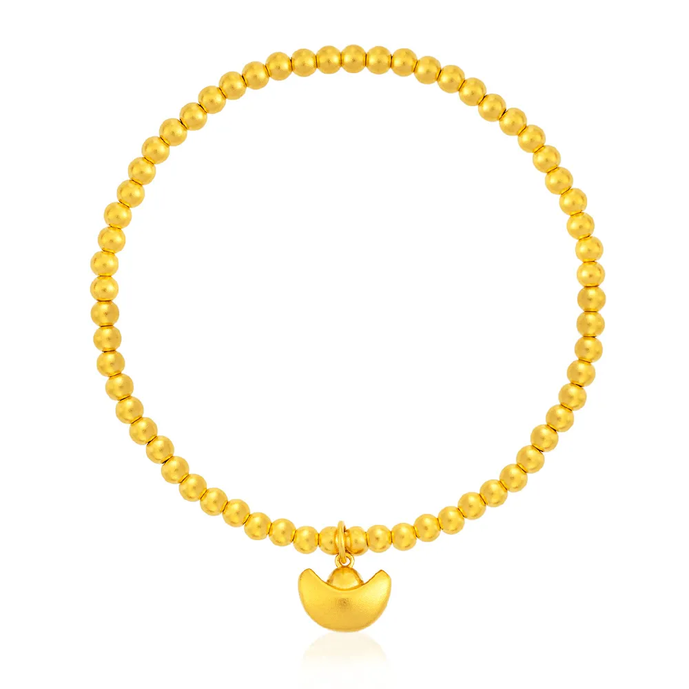【Just Gold 鎮金店】雋藏 福運高升 黃金手鍊