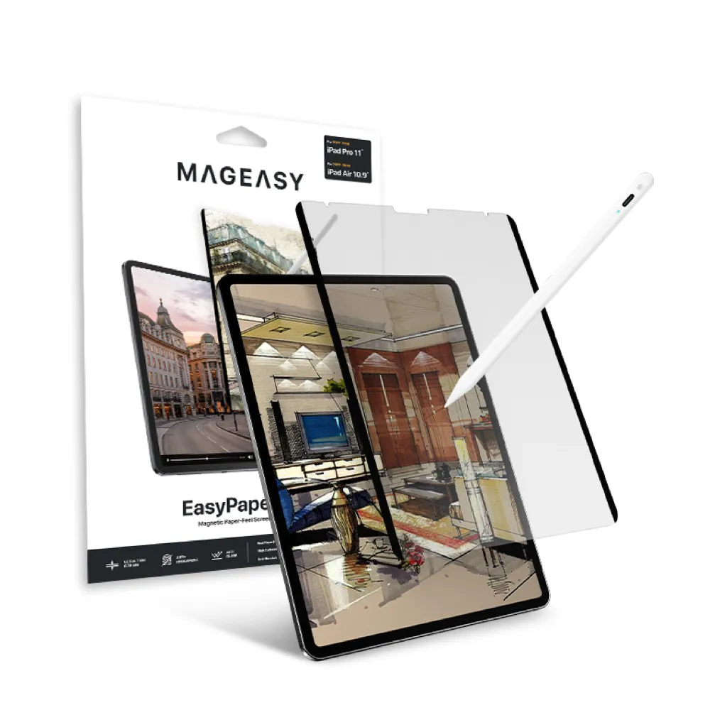 【SwitchEasy】iPad Pro 11吋/Air 10.9吋 EasyPaper Pro 可拆式磁吸類紙膜(SwitchPaper)