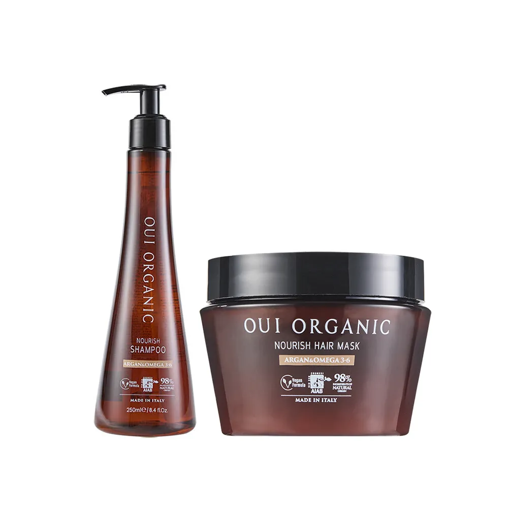 【WeOrganic 唯有機】堅果OMEGA柔順洗護2入組(洗髮精+護髮膜)