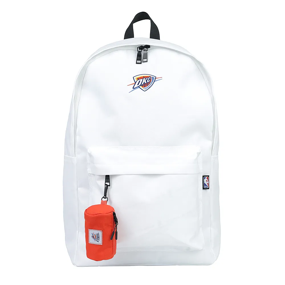 【NBA】OKC Thunder 後背包 白色 吊飾小包 35551750 00 noA22