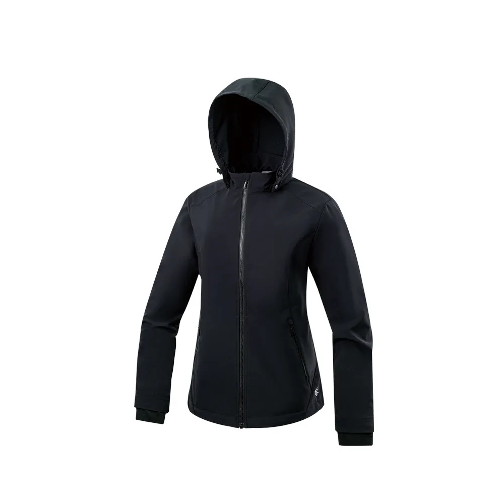 【Mountneer 山林】女輕量防風SOFT SHELL外套-炭黑-M12J02-14(女裝/連帽外套/機車外套/休閒外套)