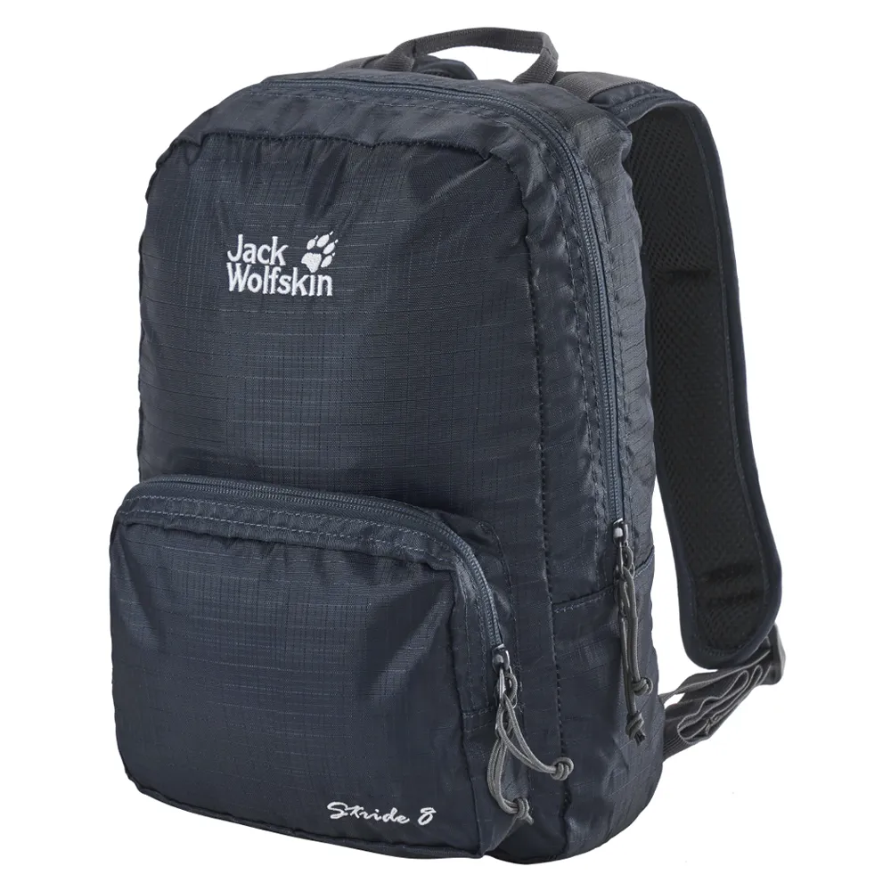 【Jack wolfskin 飛狼】STRIDE 輕巧休閒背包 8L (丈青)