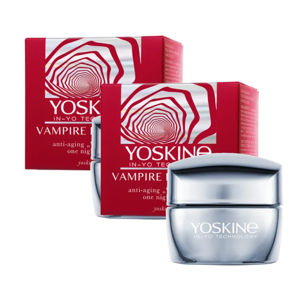 【YOSKINE】龍血紅素夜間抗老面霜50ml 10%菸鹼醯胺 龍血脂 官方正貨 買一送一(精華乳霜面膜三合一)