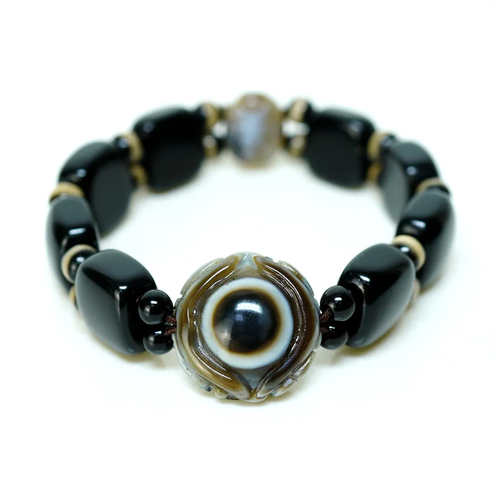 【藏珠家】精品20mm財咒天眼天珠手鍊