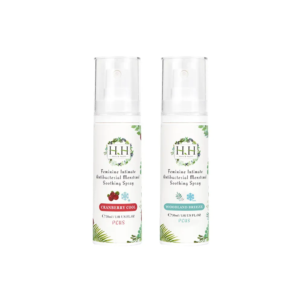 【HH 草本新淨界】私密經期抗菌舒緩噴霧PLUS30mlx2入(私密噴霧 經期噴霧)