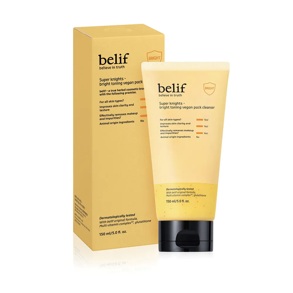 【belif】官方直營 超能騎士維他命透亮清潔面膜150ml