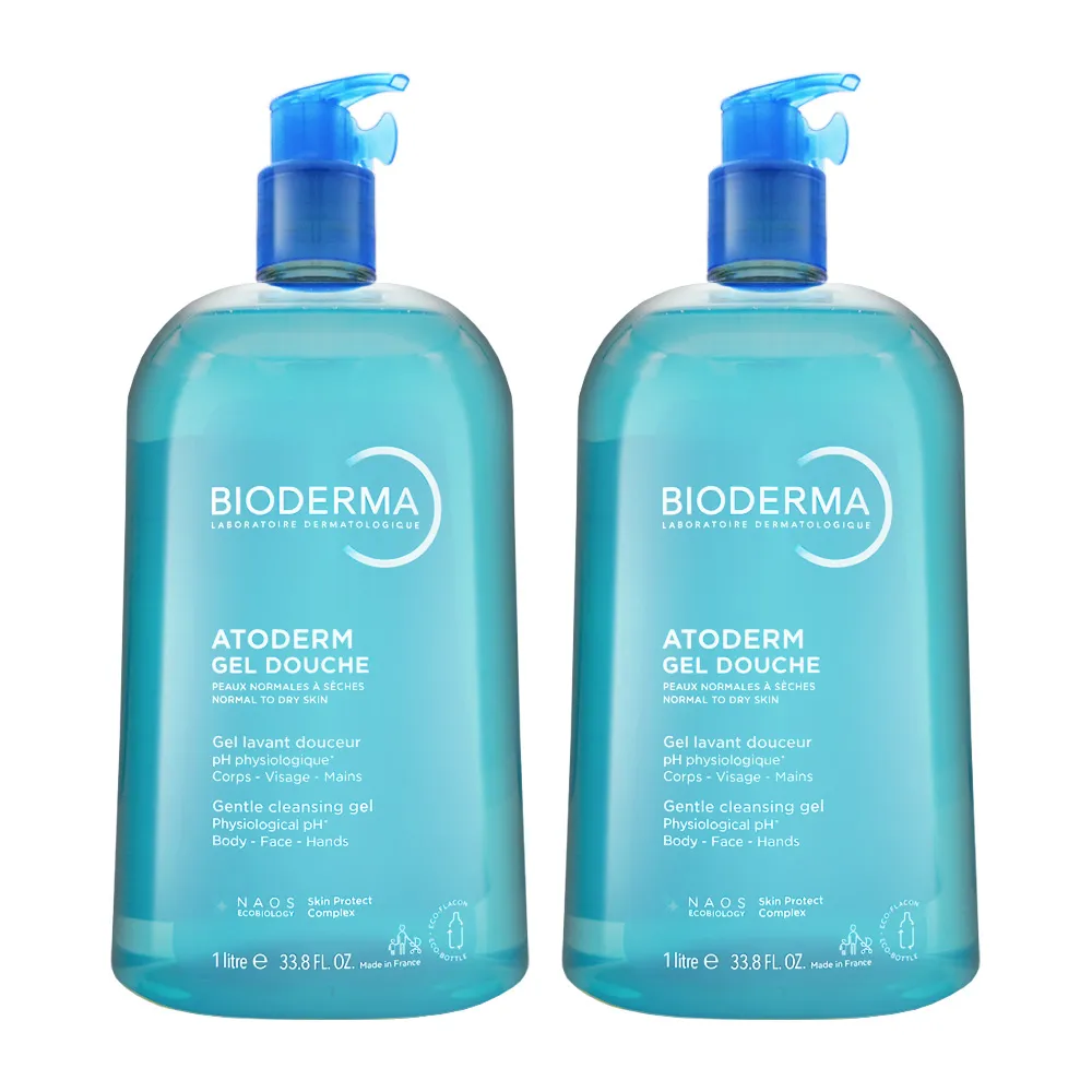 【BIODERMA】舒益淨沐浴露 1000ml*兩入組(平輸航空版)