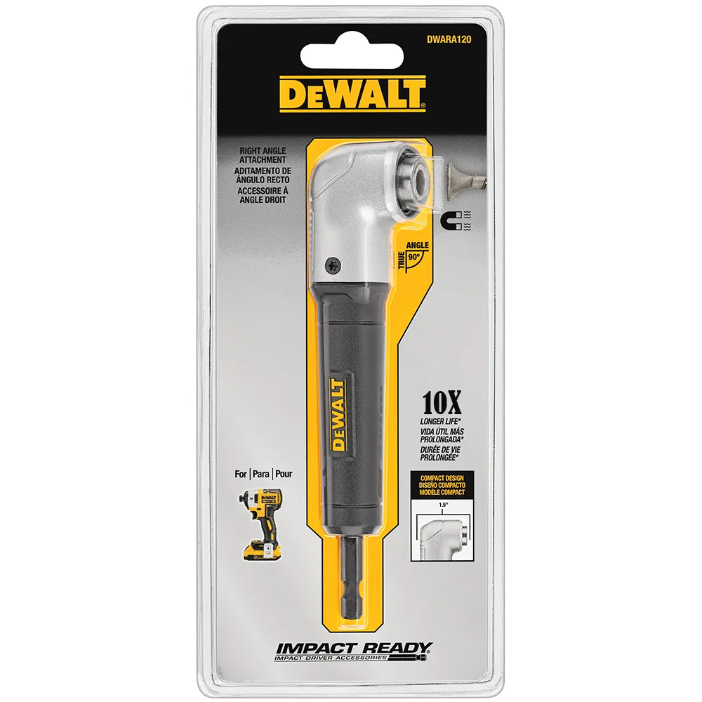 【DEWALT 得偉】1.5 英吋直角電鑽轉換頭(DWARA120)
