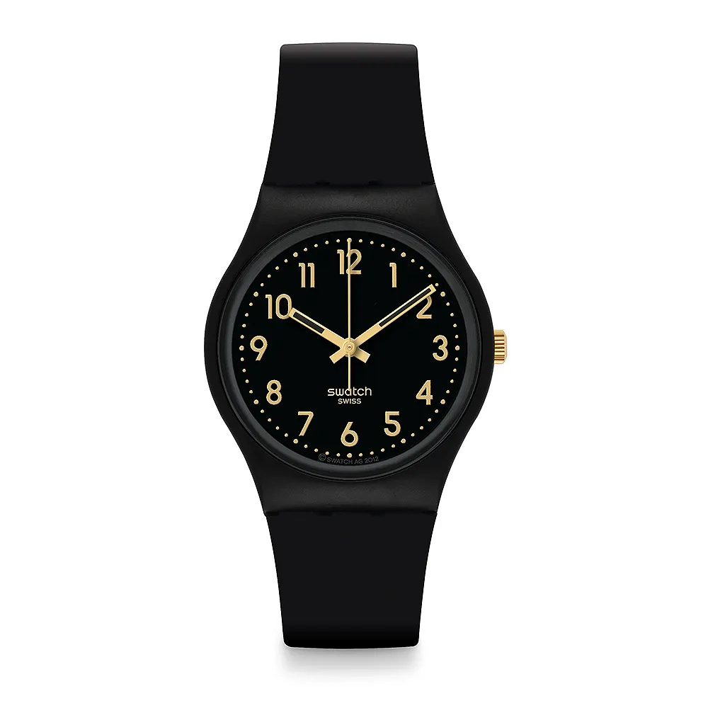 【SWATCH】GOLDEN TAC 經典手錶/男錶/女錶/瑞士製造 SO28B113(34mm)