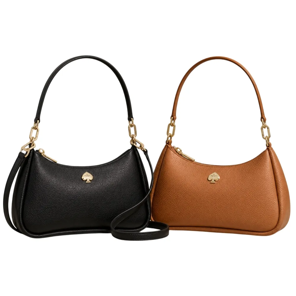 【KATE SPADE】KAYLA金屬桃心LOGO單肩斜背兩用包 斜背包 肩背包(多款任選)