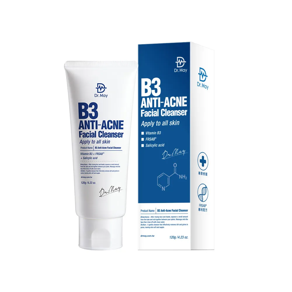 【Dr. May 美博士】B3專業毛孔調理洗顏乳120g