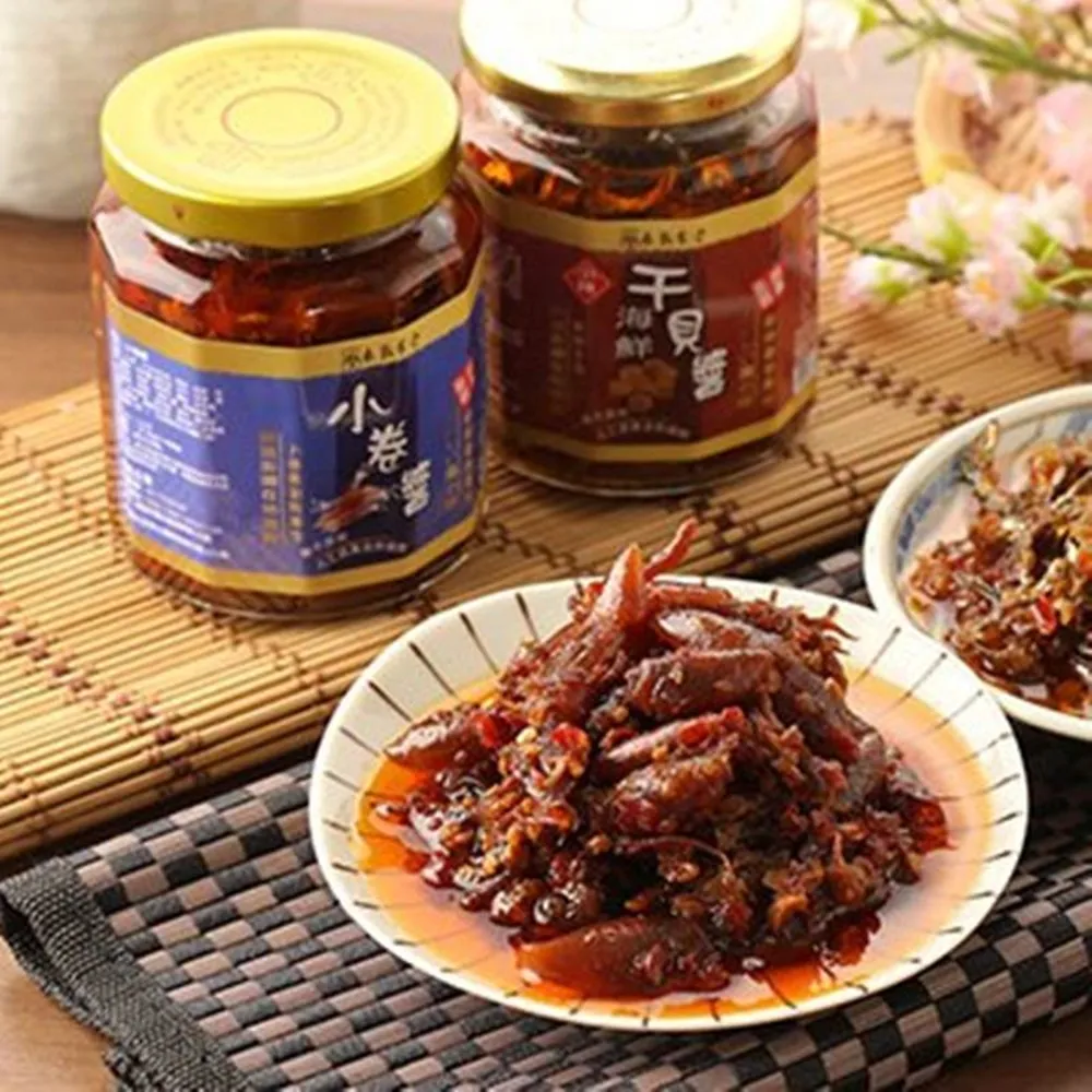 【泰凱食堂】澎湖現撈XO醬8罐免運(海鮮干貝醬/鮮味小卷醬)