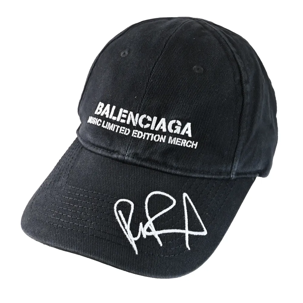 【Balenciaga 巴黎世家】RuPaul聯名款電繡LOGO個性鴨舌帽棒球帽(黑)