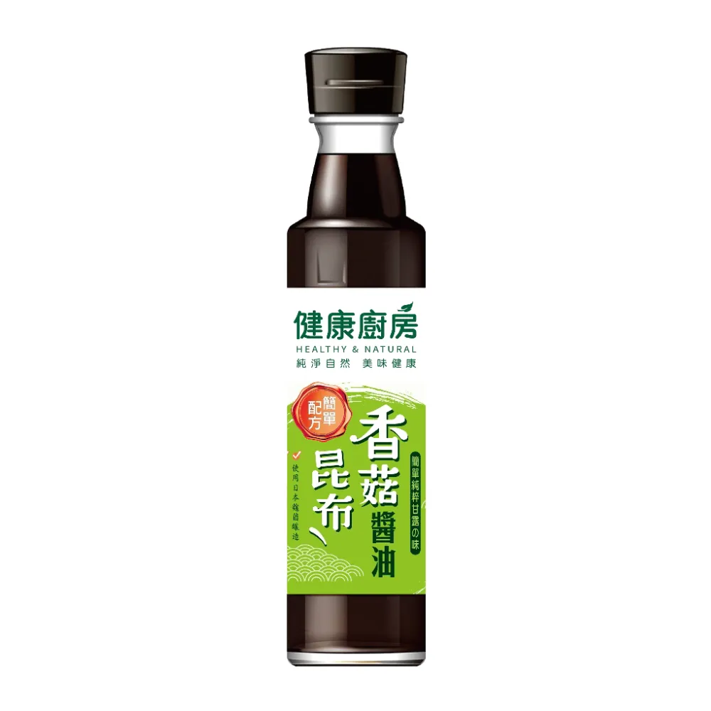 【健康廚房】香菇昆布醬油(300ml*12入)