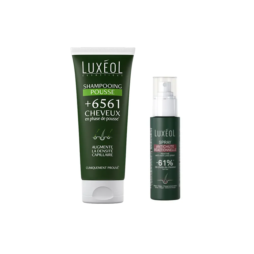 【Luxeol 樂絲歐】髮根養護雙效組 (頭皮6561養護洗髮露*1+植萃健髮精華噴霧100ml*1)