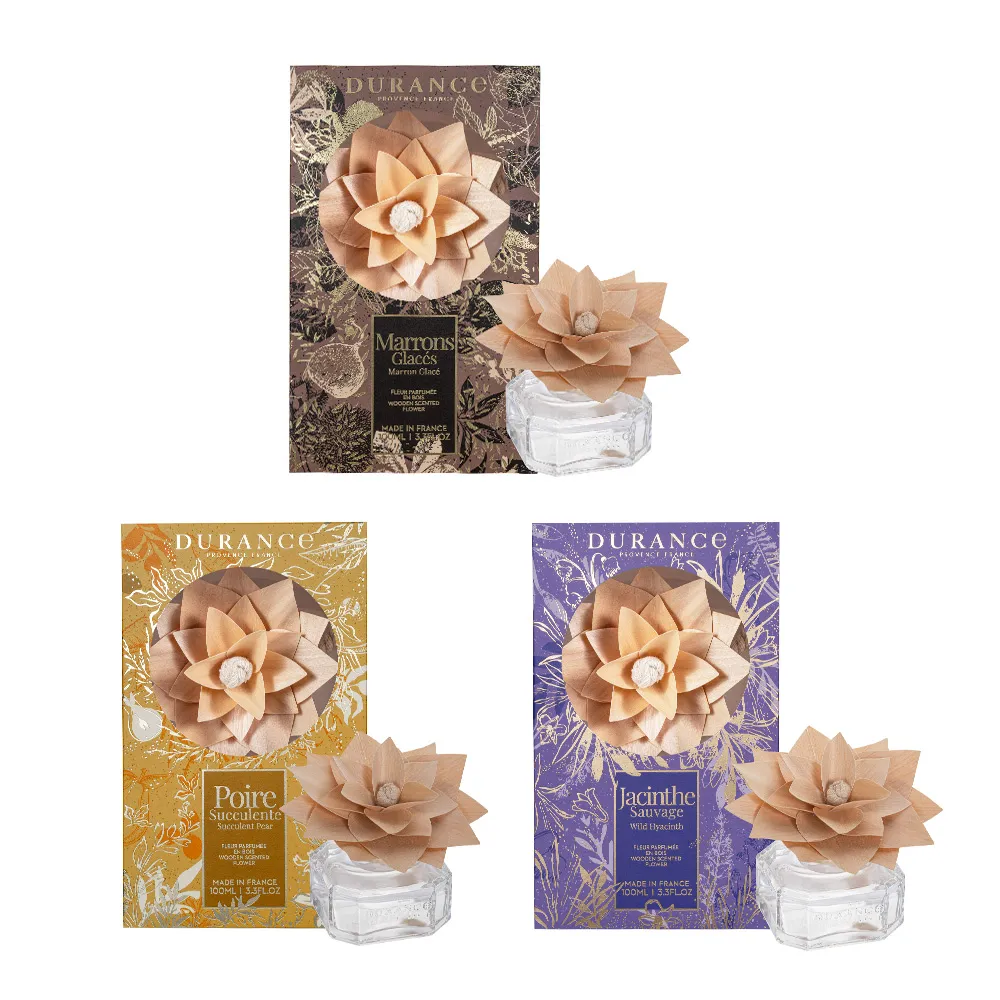 【DURANCE 朵昂思】木質花擴香組 100ml(多款可選-冷霜甜栗/風信子/西洋梨-專櫃公司貨)