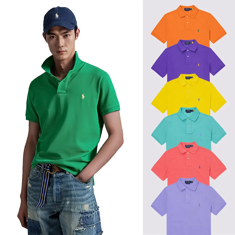 【RALPH LAUREN】RL POLO 經典刺繡小馬短袖Polo衫-多色選(平輸品/春夏舒適)