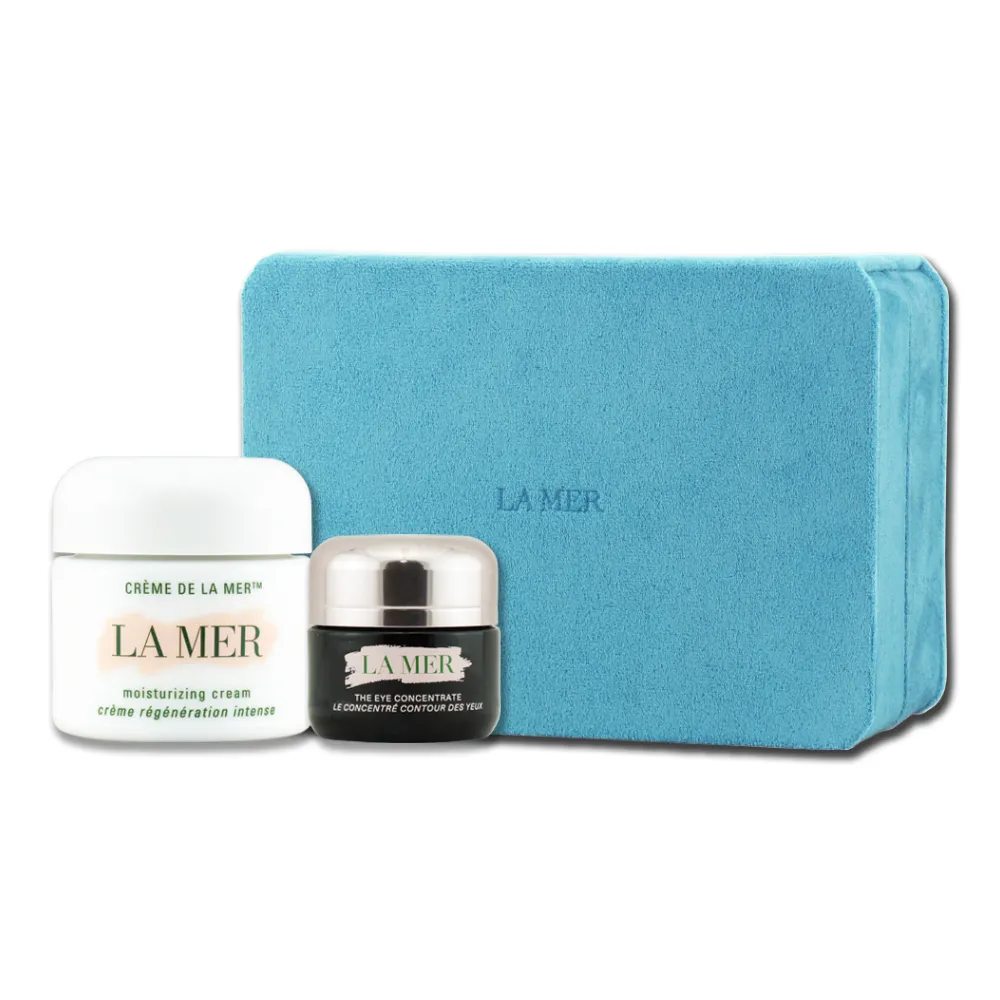即期品【LA MER 海洋拉娜】全面修護明星雙享禮盒（濃萃修復眼霜 15ML + 乳霜 60ML + 精緻萬用收納盒）專櫃 