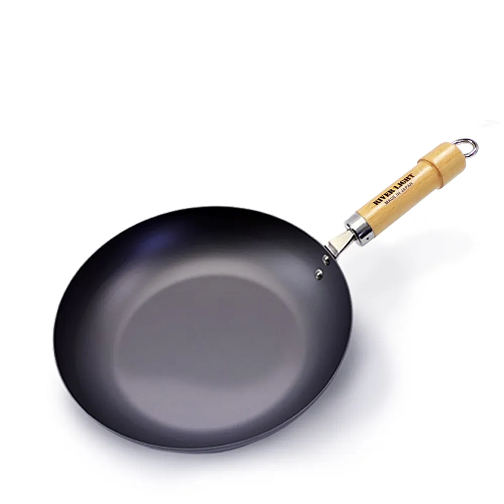 【PREMIUM 極】不易生鏽窒化鐵平底鍋28cm(日本製極鐵鍋無塗層)