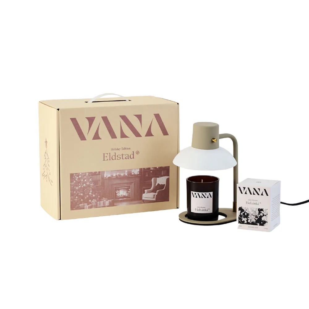 【VANA】Kos 溫暖灰暖燈禮盒｜可定時調光｜享保固｜居家氛圍燈｜北歐設計｜融燭燈｜蠟燭燈｜秋季香氛賞