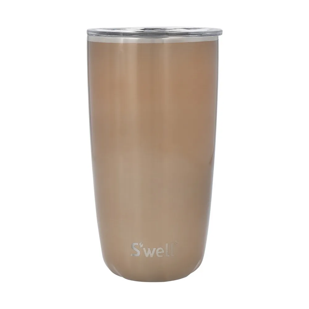 【S’well】美國 Tumbler不鏽鋼滑蓋保溫杯 香檳金530ml / swell 保溫杯 保冰杯 推蓋直飲杯