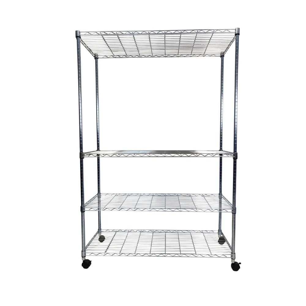 【A+Courbe】MIT耐重四層架-附輪 45x120x185cm(鐵力士架/鐵架/收納架/置物架/層架/架子)