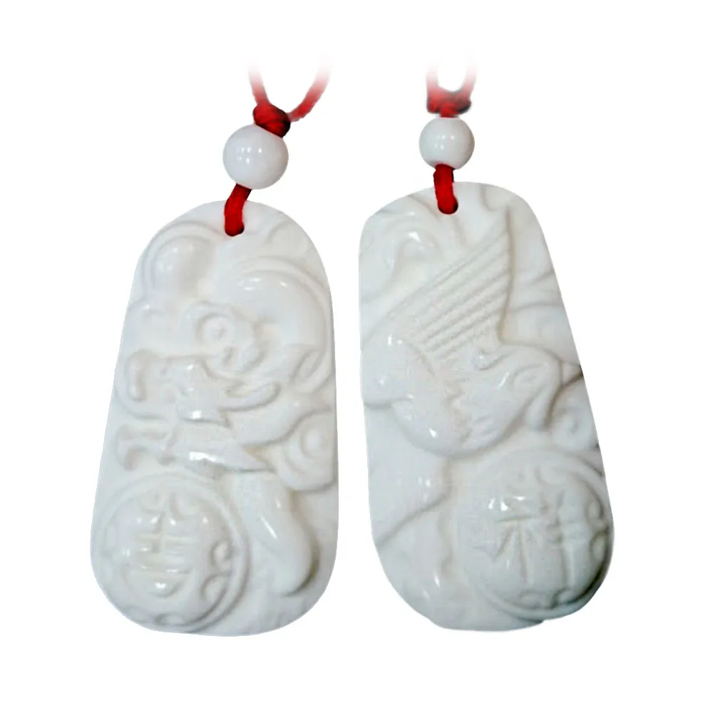 【YC寶石】龍鳳呈祥硨磲龍鳳對墜(佛教七寶 龍 鳳)