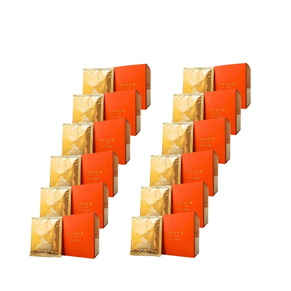 【PARANA  義大利金牌咖啡】金牌獎濃縮咖啡濾掛包 10包/盒×12盒(買10送2、新鮮烘焙、口感獨特)