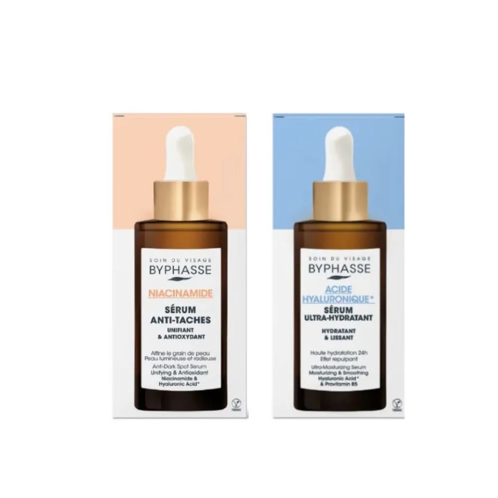 【BYPHASSE 蓓昂斯】精華液50ml(玻尿酸極致保濕/菸鹼醯胺淨瑕細膚)