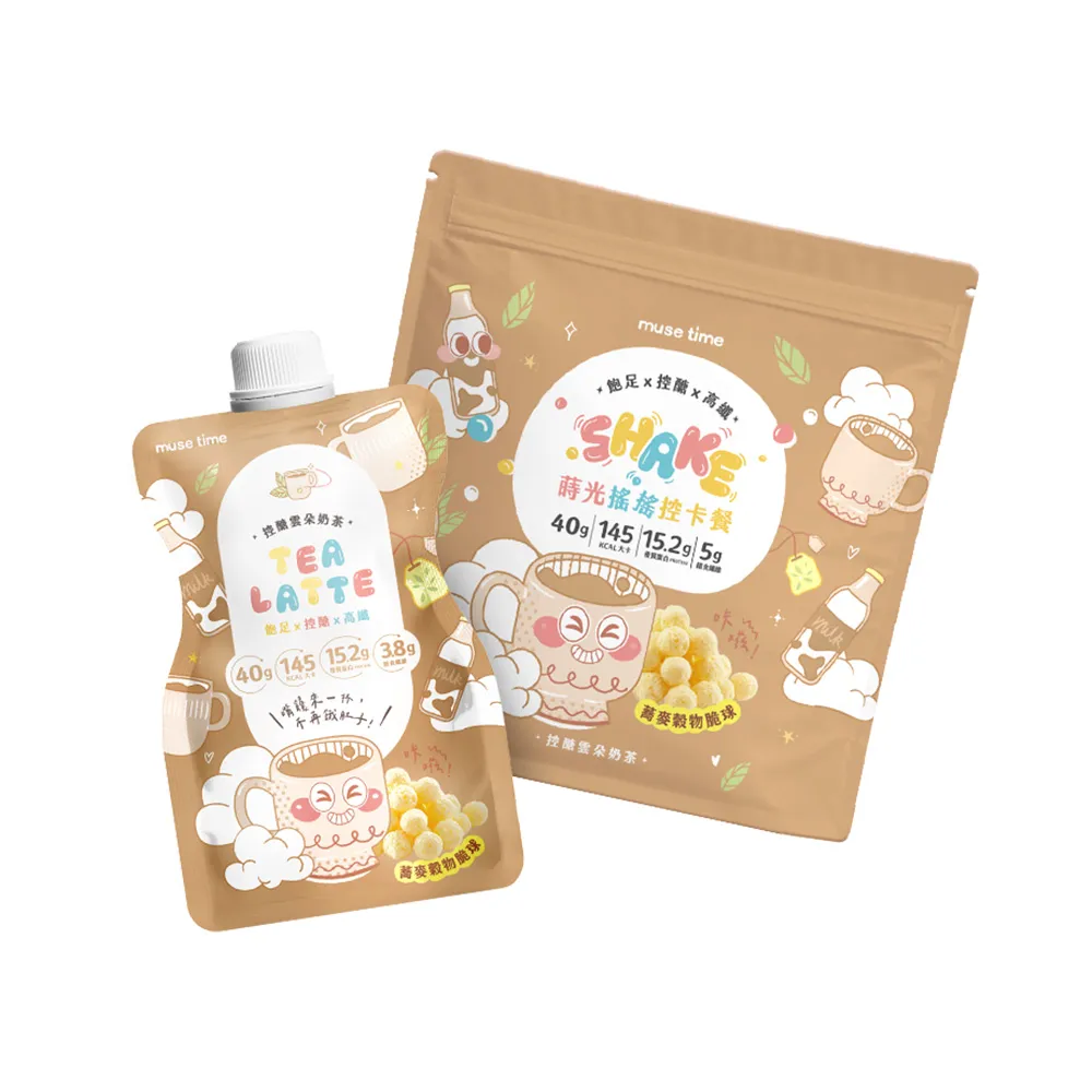 【MuseTime 莯蒔】蒔光搖搖餐-控糖雲朵奶茶(10入/袋)