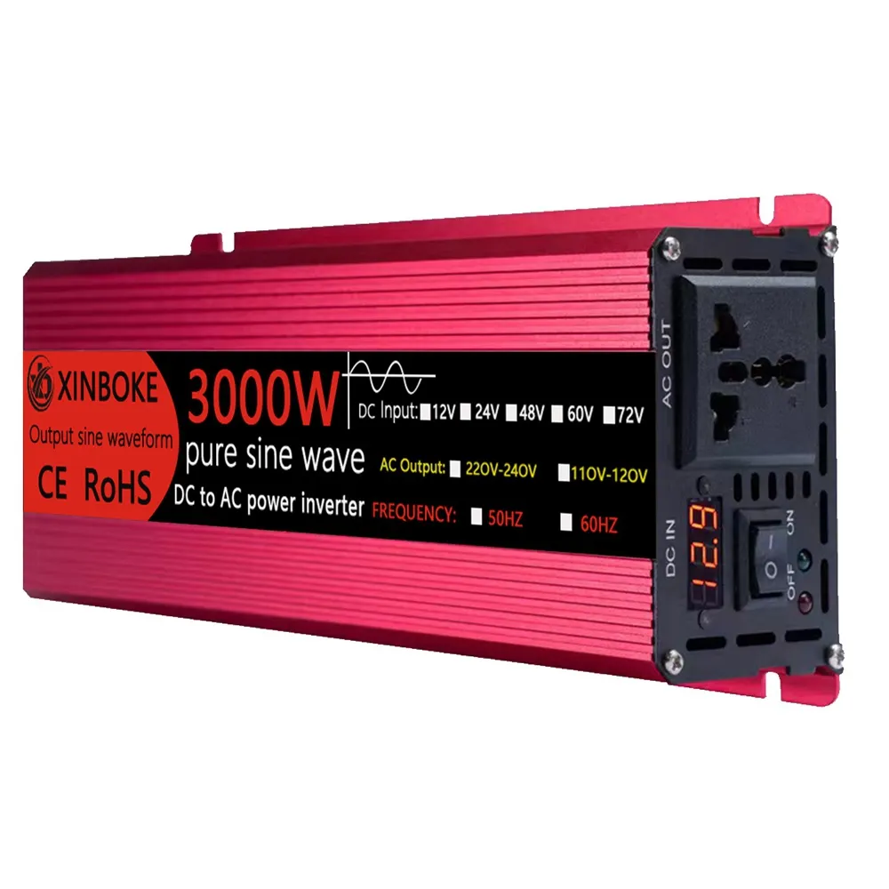 【RTAKO】純正弦波逆變器 車載逆變器 12v24v48v轉110v 1300w大功率 房車電源轉換器 KQ