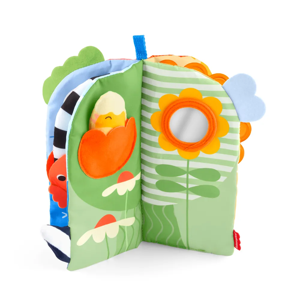 【Fisher price 費雪】感官探索四季動物布書(寶寶安撫/嬰兒玩具/彌月禮/新生兒)