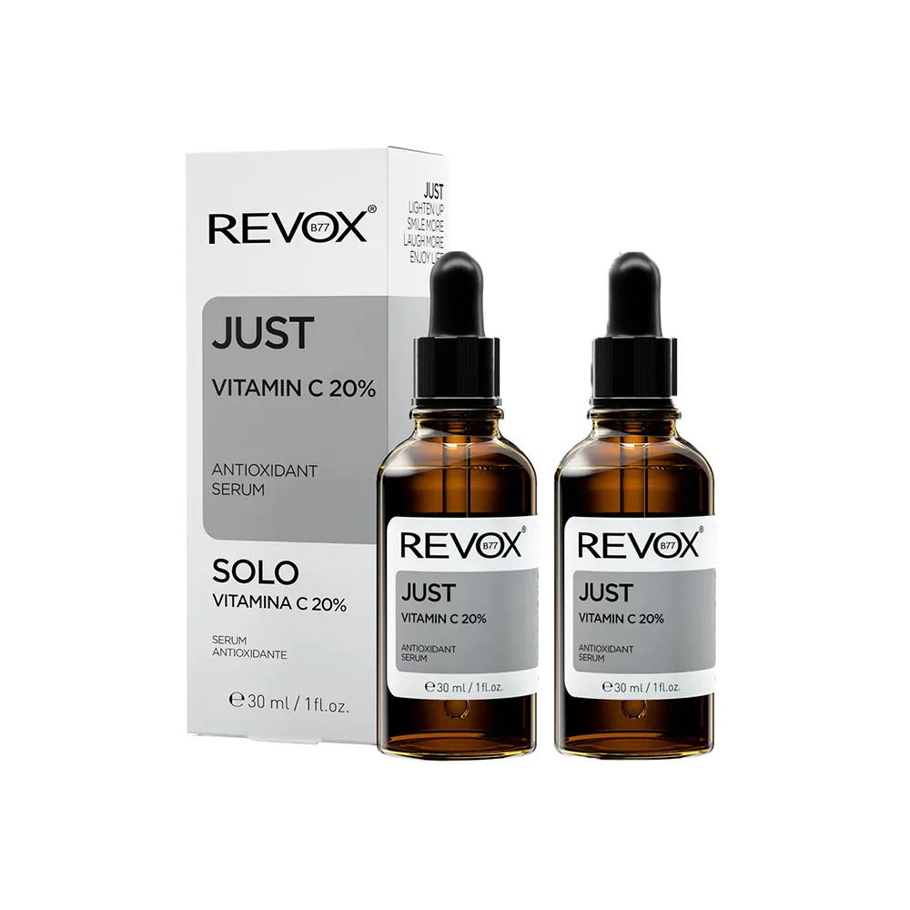 【REVOX B77 瑞博士】維他命C20%亮白精華液30ml  2入組(鎖住肌齡 提亮膚色)