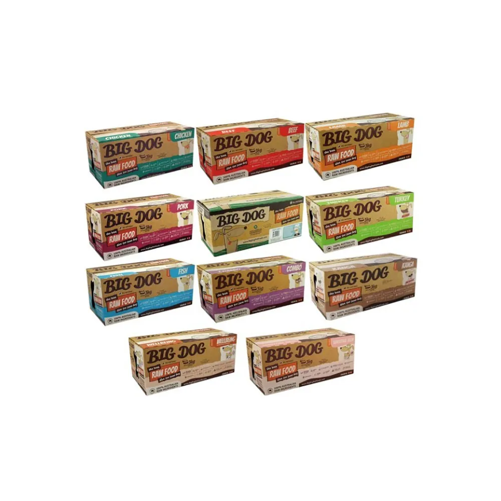 【BARF 巴夫】澳洲BIG DOG貓用冷凍生食肉餅 1盒(貓糧/貓用肉餅/生鮮食品/多種口味)
