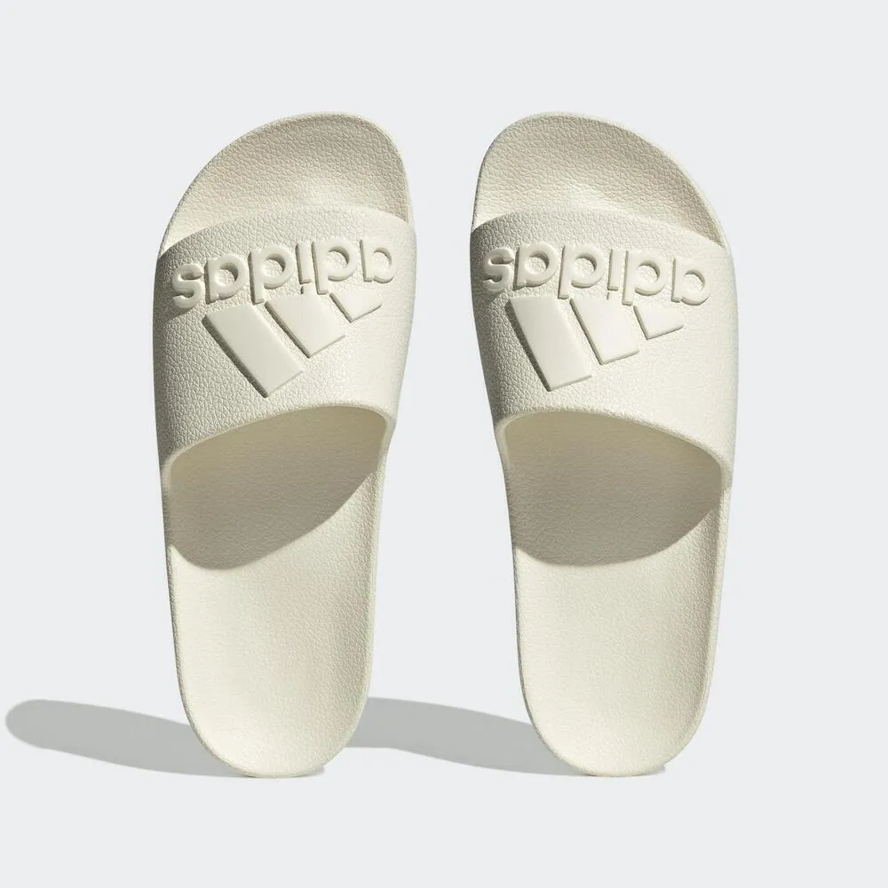 【adidas 愛迪達】Adilette Aqua 男女 涼拖鞋 運動 休閒 夏天 海灘 泳池 快乾 舒適 奶白(IF7370)
