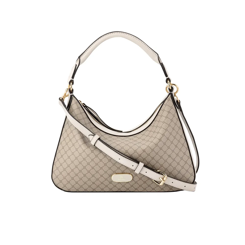 【NINE WEST】CLARAMAE 造型肩背兩用包 斜背包-LOGO紋(574873)