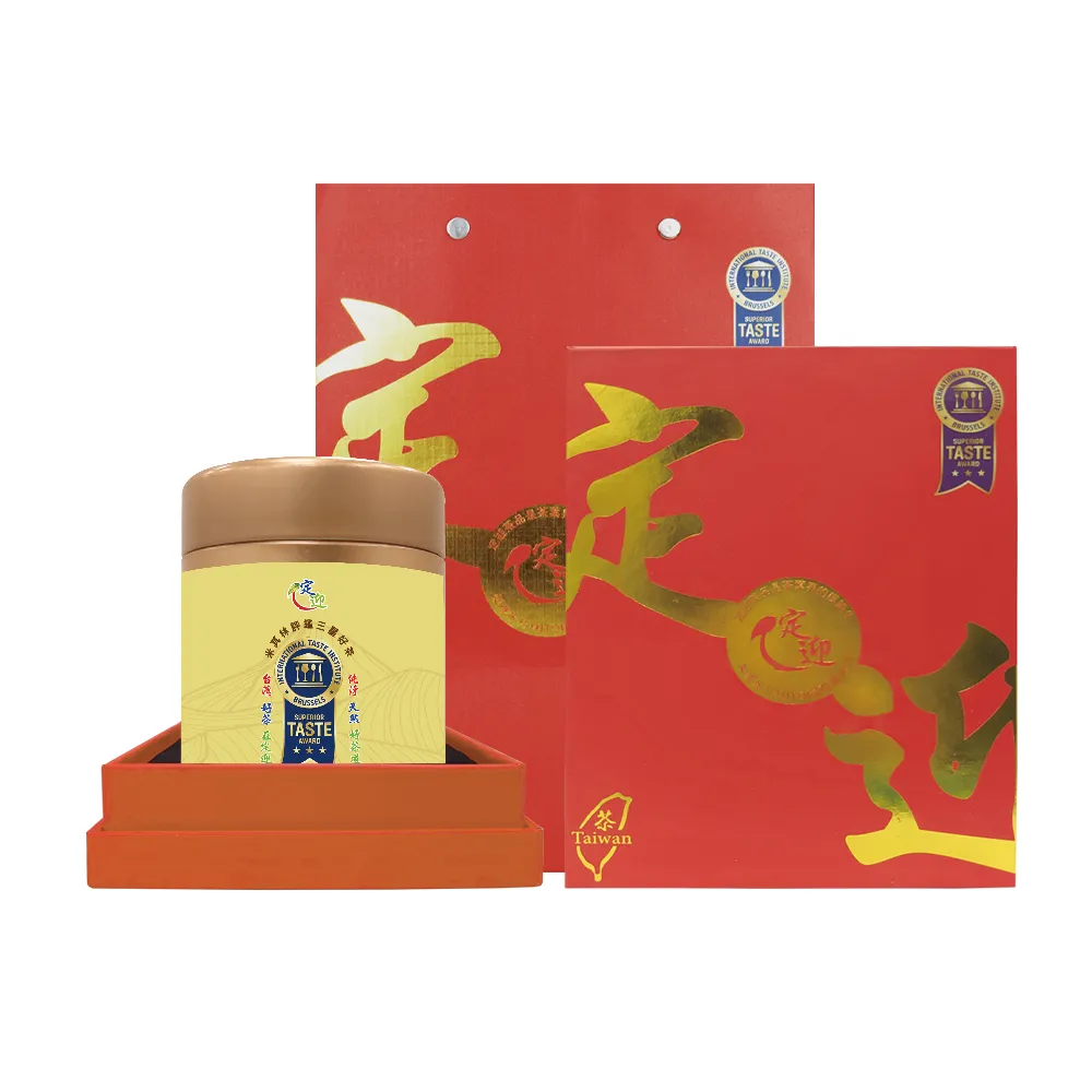 【iTQi 定迎】阿里山75gx1罐紅色天地盒x1組御用皇家指定精選國禮禮盒組